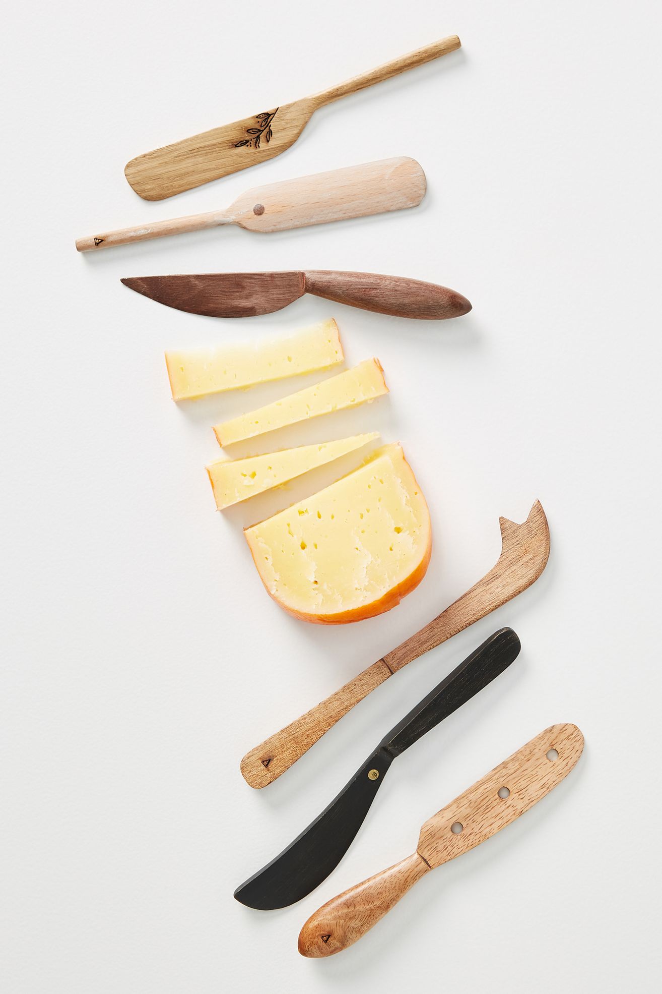 Mignon Wooden Spreaders, Set of 6 - Neutral, Standard, Set Of 6