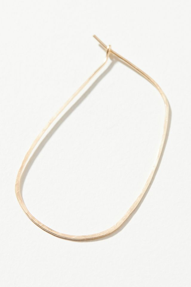 Oblong Hoop Earrings #1