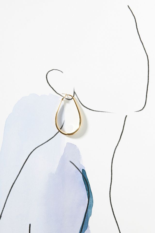 Oblong Hoop Earrings #2