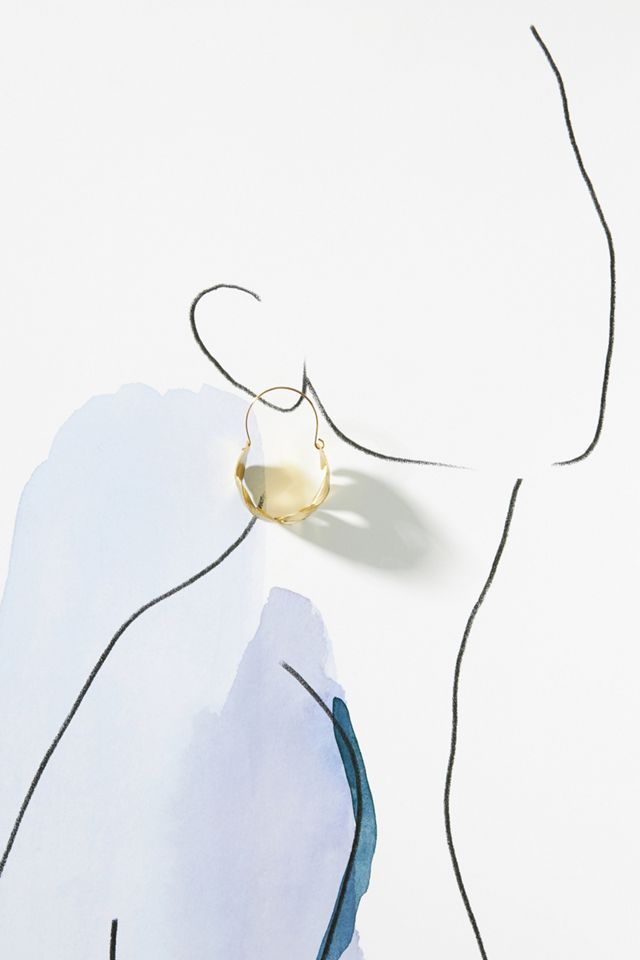 Leaf Hoop Earrings #2