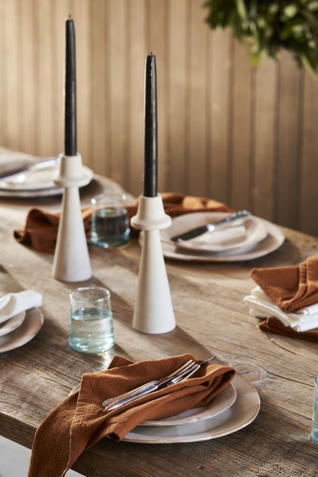 Rust Organic Cotton Textured Napkin Set of 4