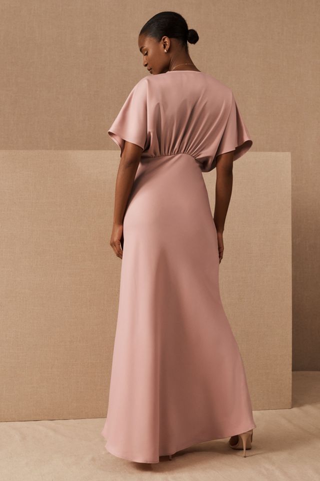 Leila Satin Charmeuse Maxi Dress #1