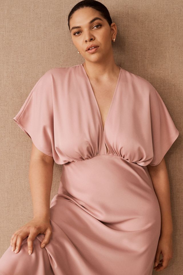 Leila Satin Charmeuse Maxi Dress #3