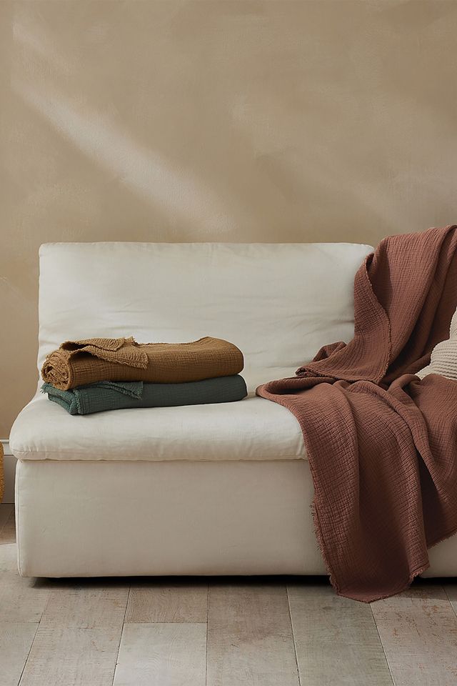 Coyuchi Topanga Organic Matelasse Throw #1