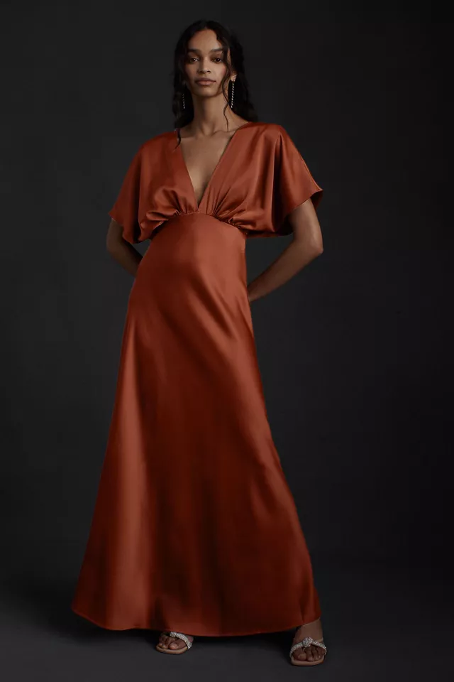 BHLDN Leila Satin Charmeuse Dress