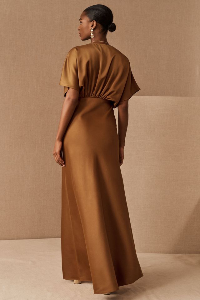 Leila Satin Charmeuse Maxi Dress #1