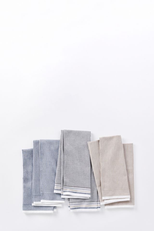 KODA Premium Silver Infused Kitchen Towels - 100% Organic Cotton Dish Towels