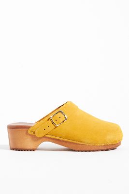 Anthropologie Classic Clogs In Yellow