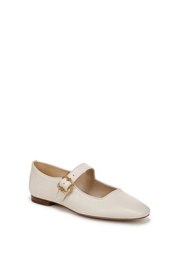 Sam Edelman Michaela Mary Jane Flat Modern Ivory In White