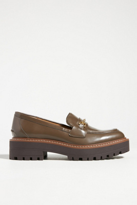 Sam Edelman Laurs Platform Lug Sole Loafer In Beige