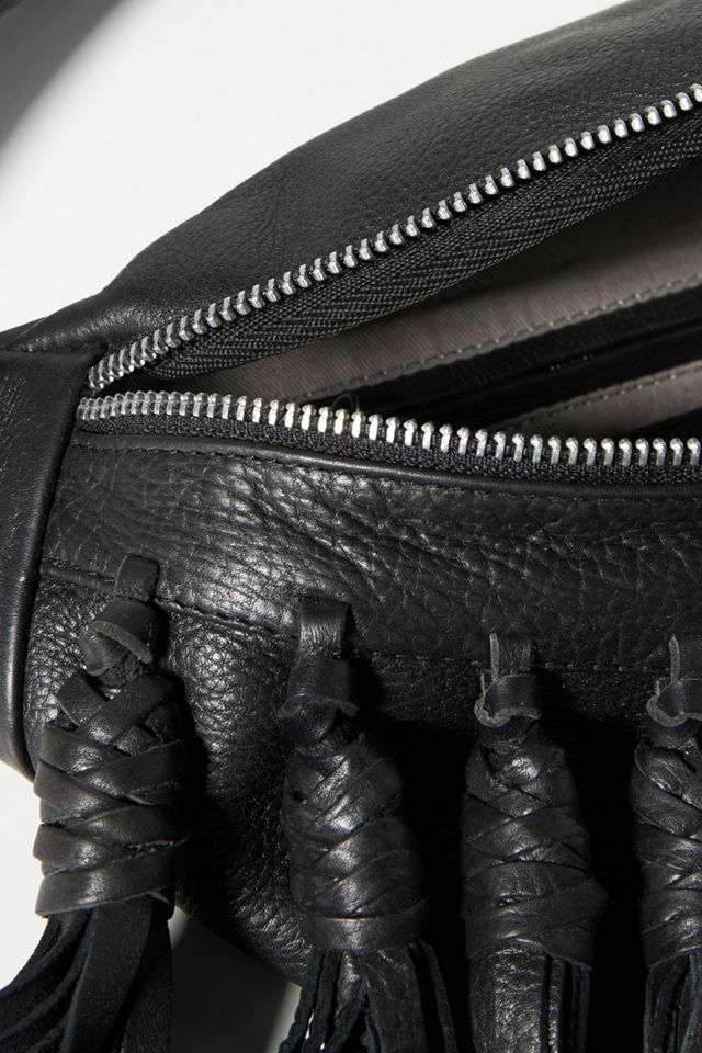 Fringed Leather Belt Bag #2