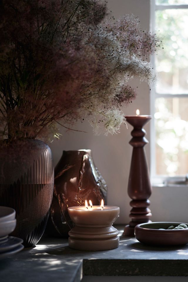 Fiorella Molded Wax Candle #3