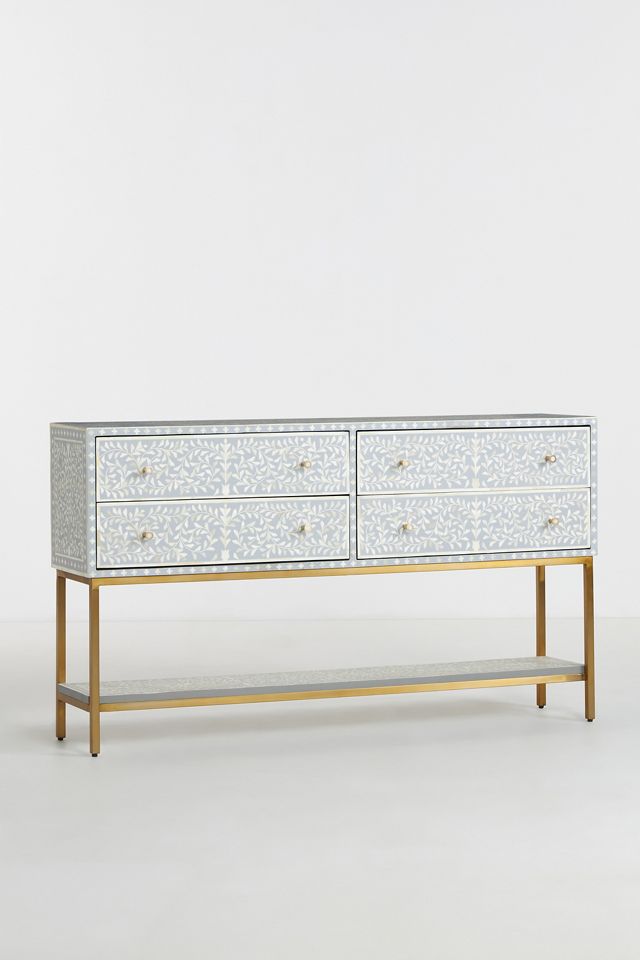 Scroll Vine Inlay Entryway Console #1