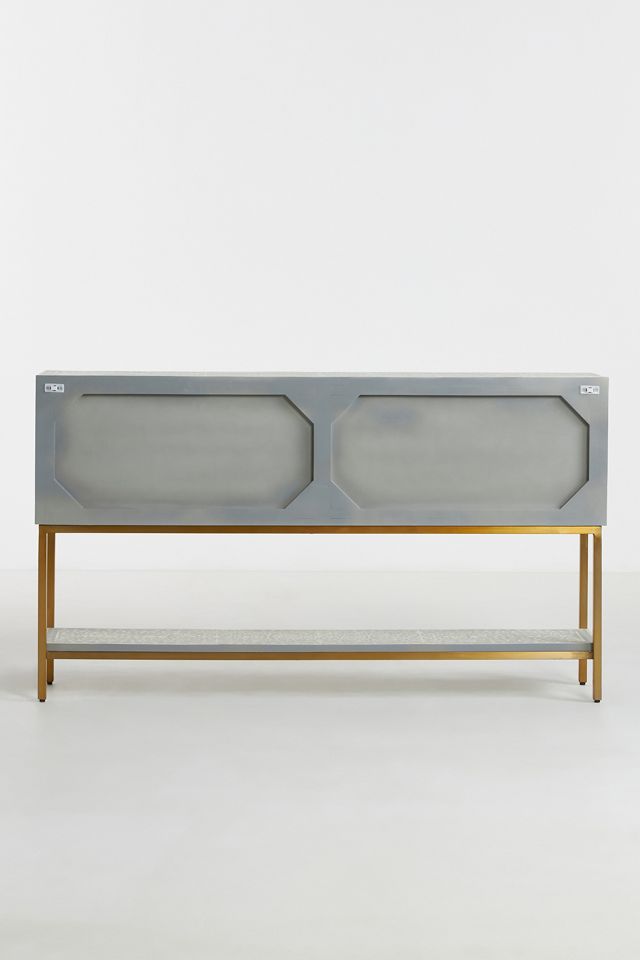 Scroll Vine Inlay Entryway Console #4