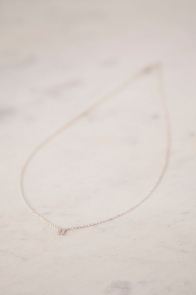 Heather Hawkins Sterling Silver Custom Initial Necklace #1
