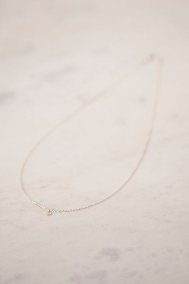 【HURLEY BURLEY】SILVER MINI INITIAL NECKLACE イニシャル♪ Personalised Sterling Silver Initial Charm Necklace