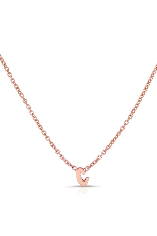 Heather Hawkins 14K Rose Gold Custom Initial Necklace #2