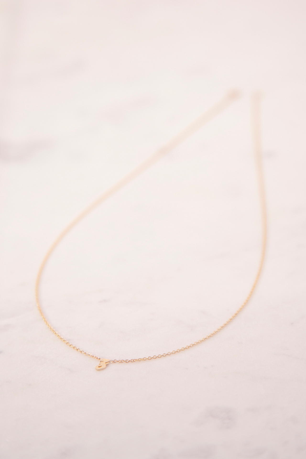 Heather Hawkins 14K Rose Gold Custom Initial Necklace