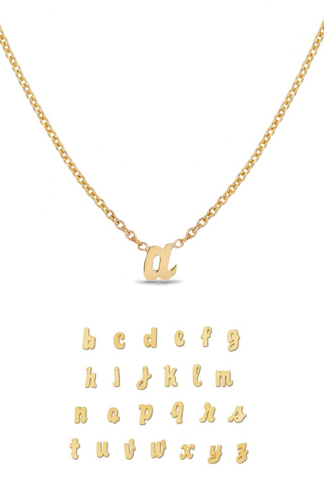 Heather Hawkins 14K Yellow Gold Custom Initial Necklace #2