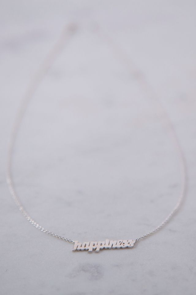 Heather Hawkins Sterling Silver Custom Script Necklace #1