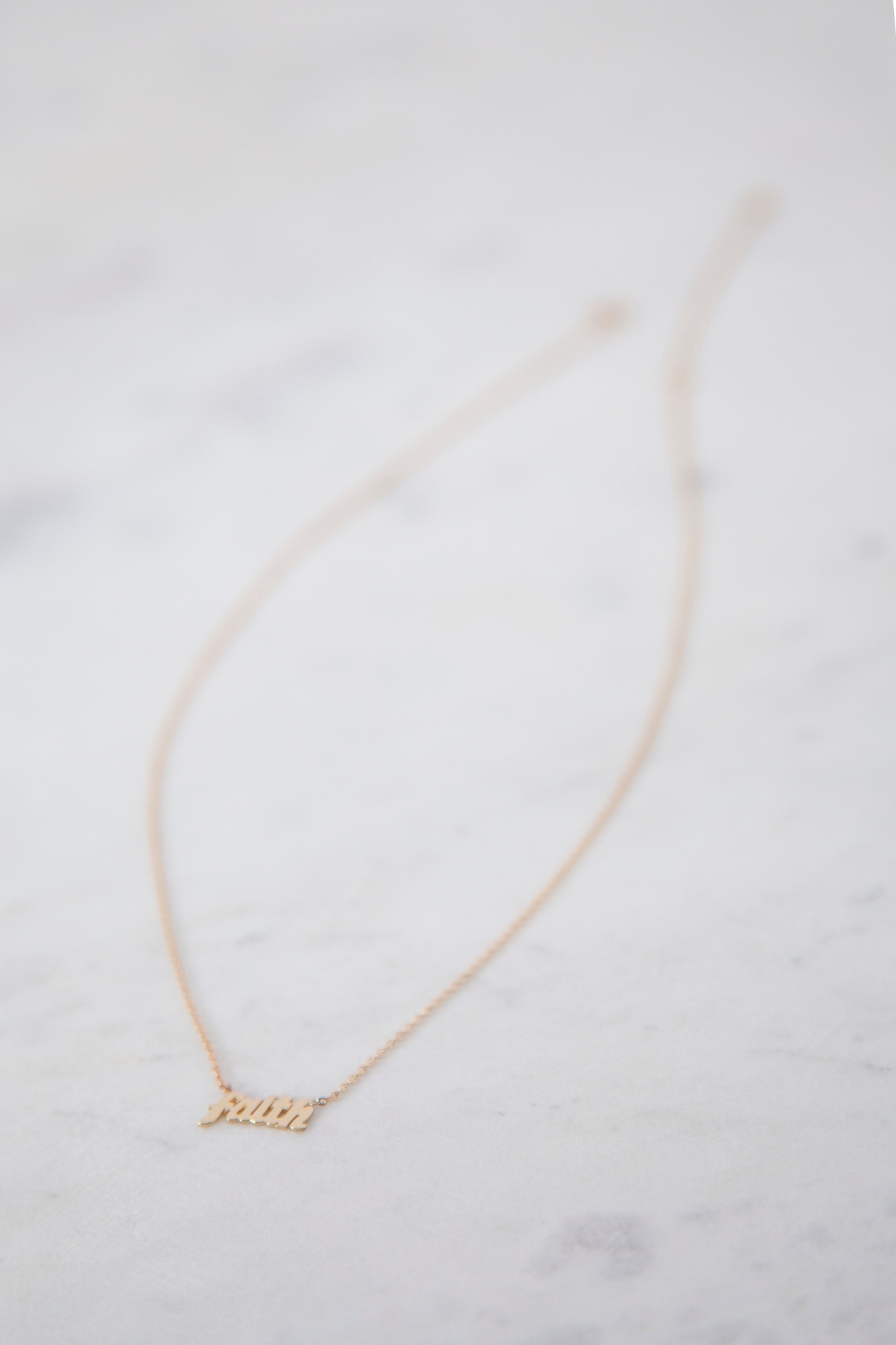 Heather Hawkins 14K Custom Script Necklace
