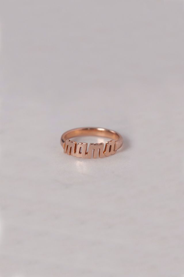 Heather Hawkins 14K Custom Script Ring with Comfort Band #3