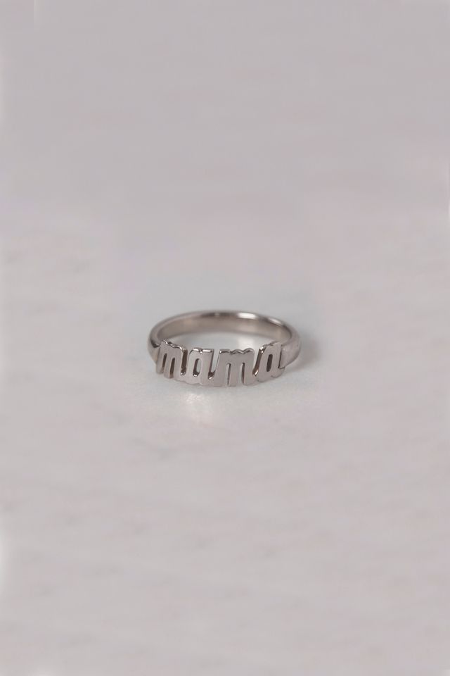 Heather Hawkins 14K Custom Script Ring with Comfort Band #4