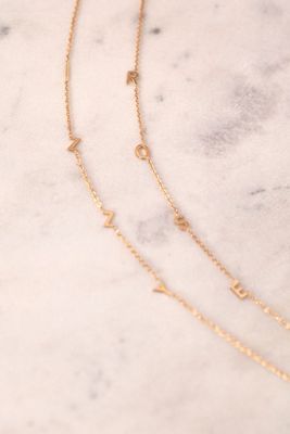 Heather Hawkins 14K Spaced Out Custom Necklace