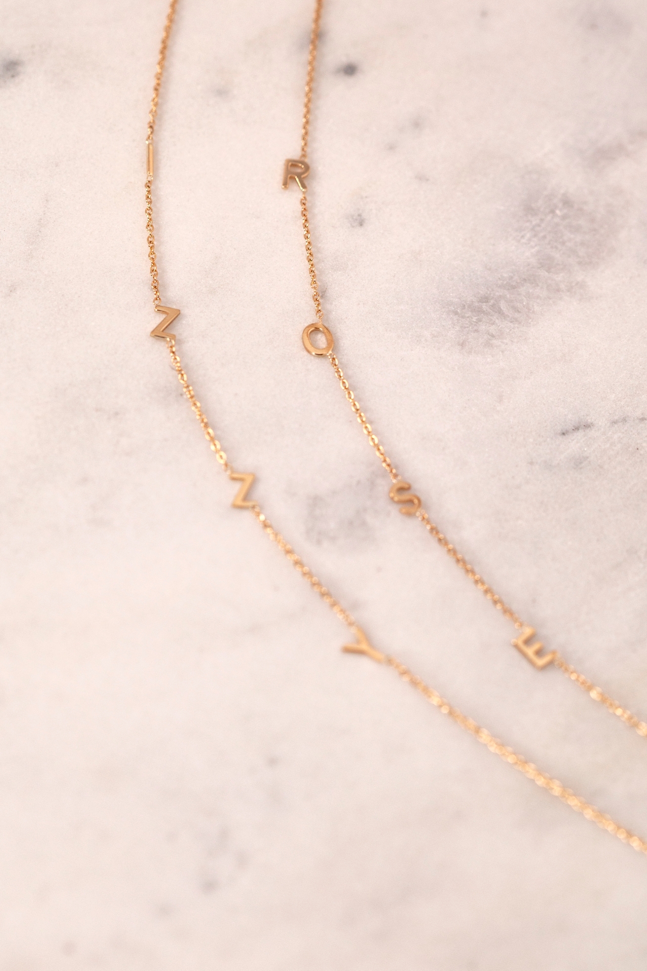 Heather Hawkins 14K Spaced Out Custom Necklace