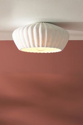 Naomi Ribbed Flush Mount