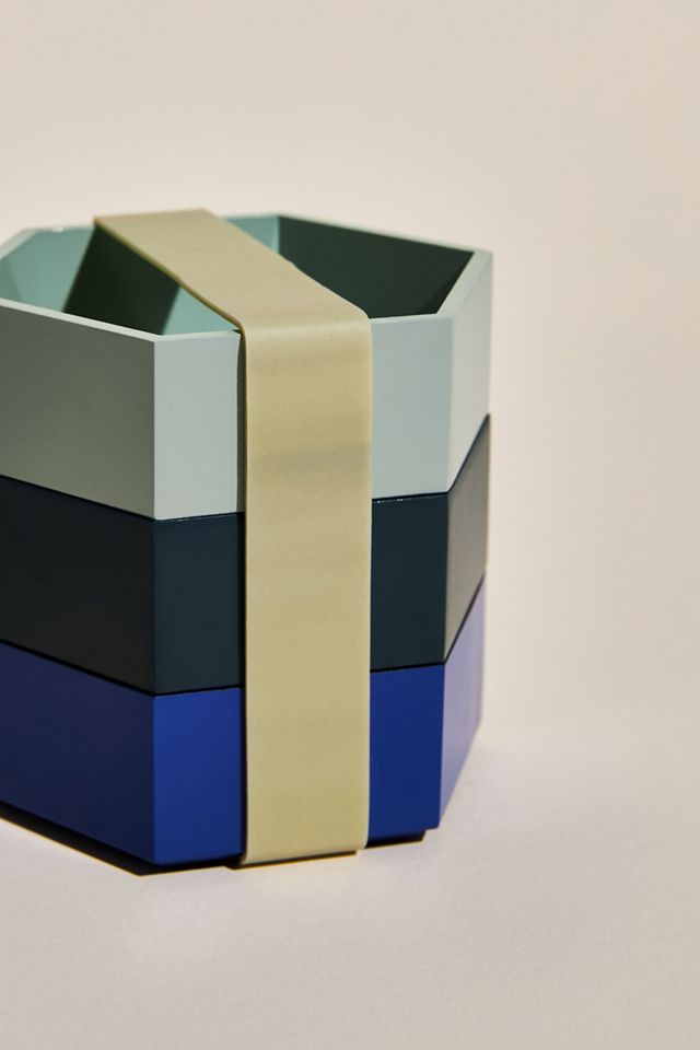 Geometric Stacking Trays, Set of 3 #1