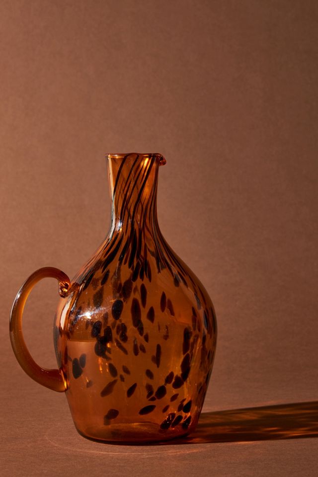 Tortoise Glass Pitcher