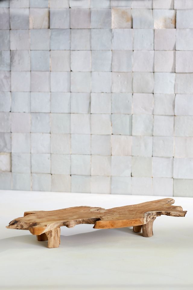 Raw Edge Footed Serving Board #1