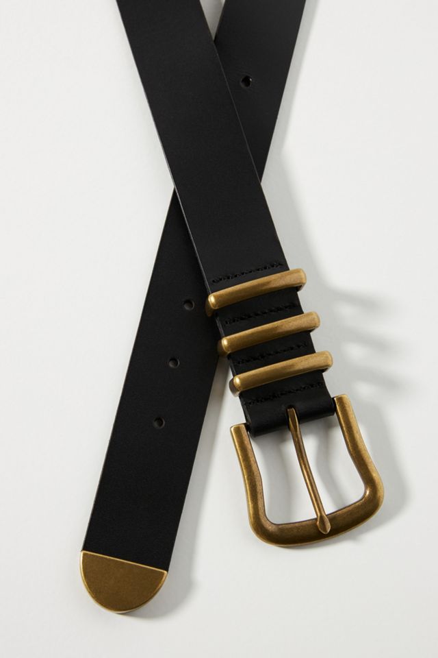 Anthropologie Western Leather Belt | Black | 2x Western Leather Belt | Anthropologie main image 3