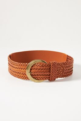 Anthropologie, Accessories, Anthropologie Womens Nwt Leather Brown Honey  Emerson Belt Large