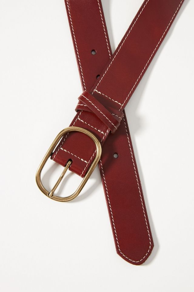 Whipstitch Leather Belt | Anthropologie display picture 2
