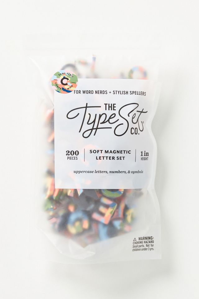 Rainbow Confetti Soft Magnetic Letter Set #1