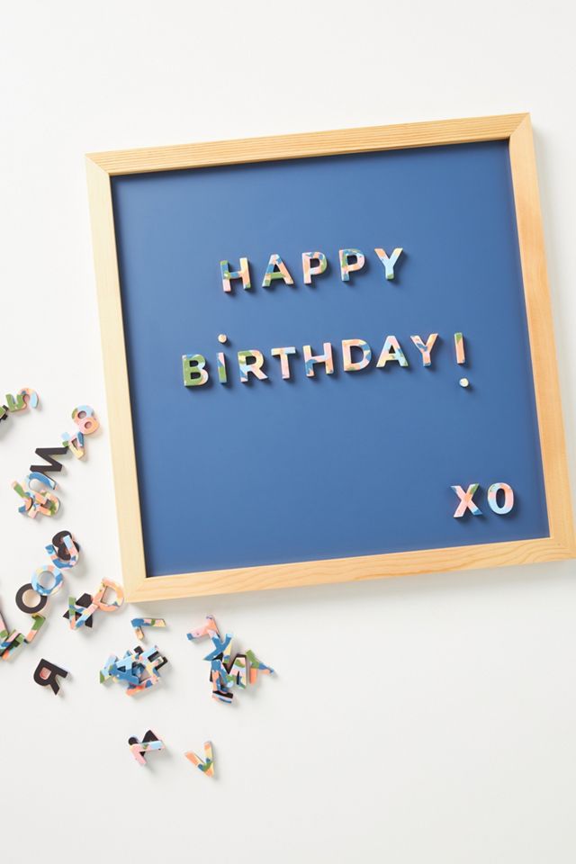 Rainbow Confetti Soft Magnetic Letter Set #2