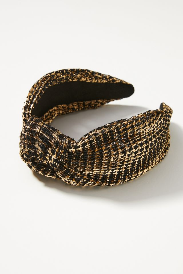 Metallic Knotted Headband | Anthropologie