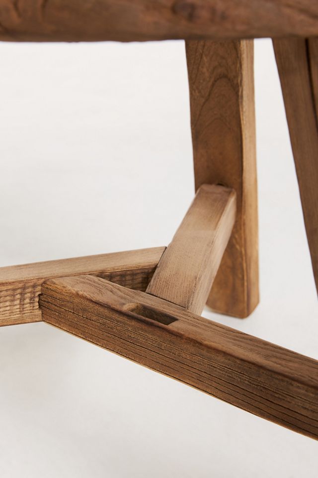 Reclaimed Elm Side Table #2