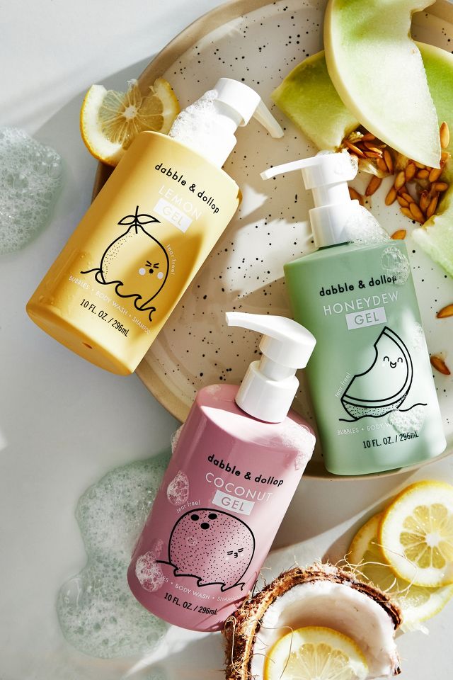 Dabble & Dollop Honeydew Shampoo, Bubble Bath & Body Wash