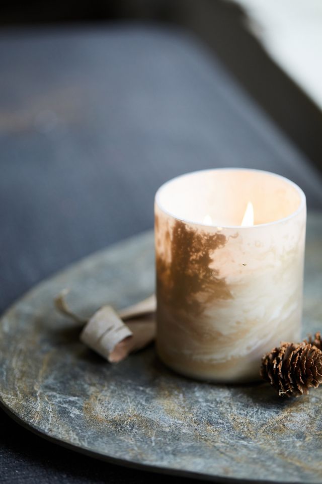 Linnea Marbled Metallic Candle Collection #1