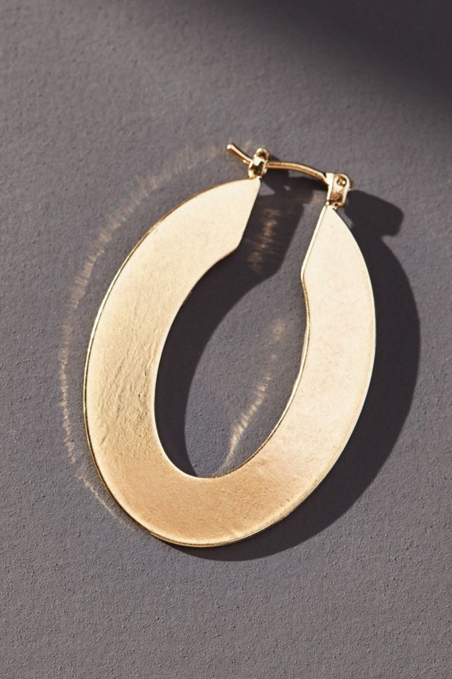 Oval Hoop Earrings #1