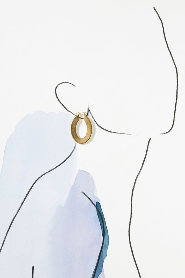 Oval Hoop Earrings #2