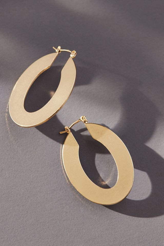 Oval Hoop Earrings