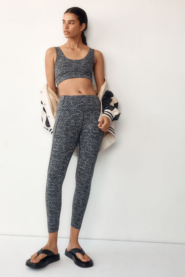 Let's Go High animal-print leggings in grey - Varley