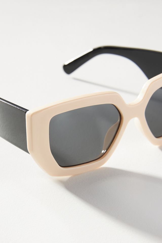 Two-Toned Geometric Square Sunglasses #2