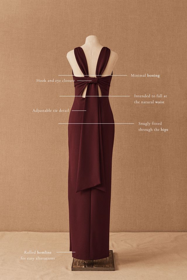London Crepe Tie-Back Dress #4