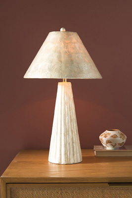Anthropologie Anastasia Capiz Table Lamp In White ModeSens