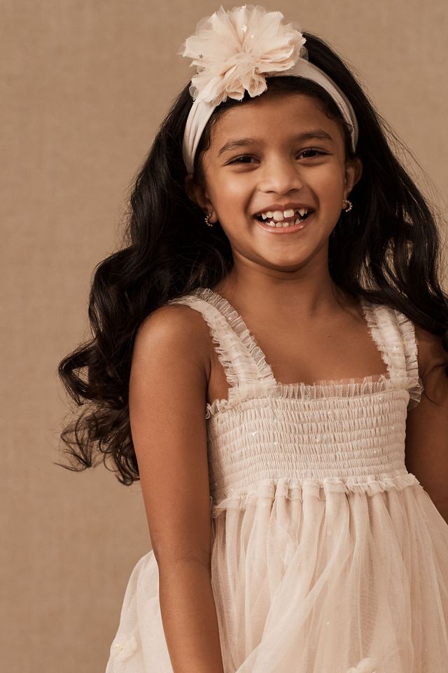 Luna Luna Cloude Floral Applique Tulle Butterfly Wing Flower Girl Dress #2